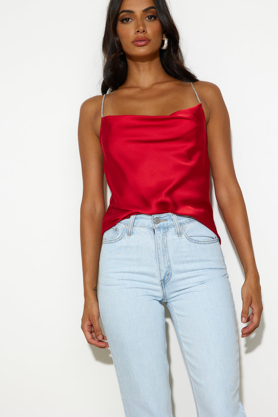 Main Girl Top Red