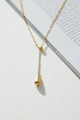 18k Gold Plated Ring The Bell Necklace Gold