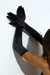Luxe Girl Gloves Black