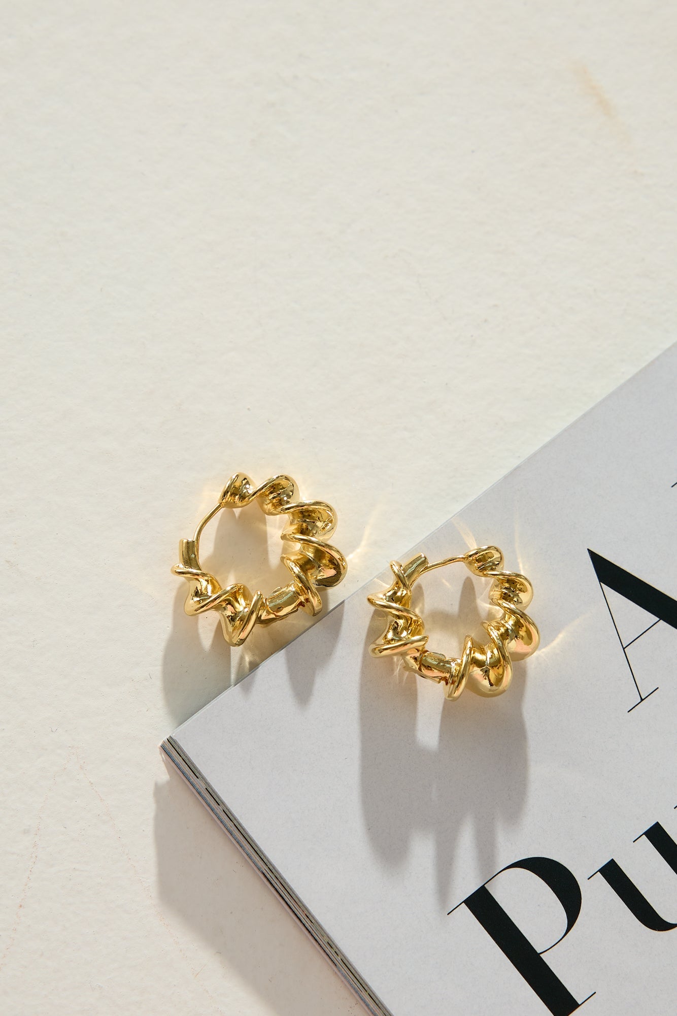 Love Spiral Earrings Gold