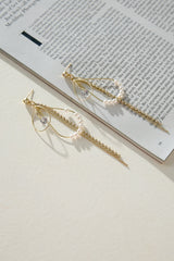 Ballroom Dance Earrings Gold