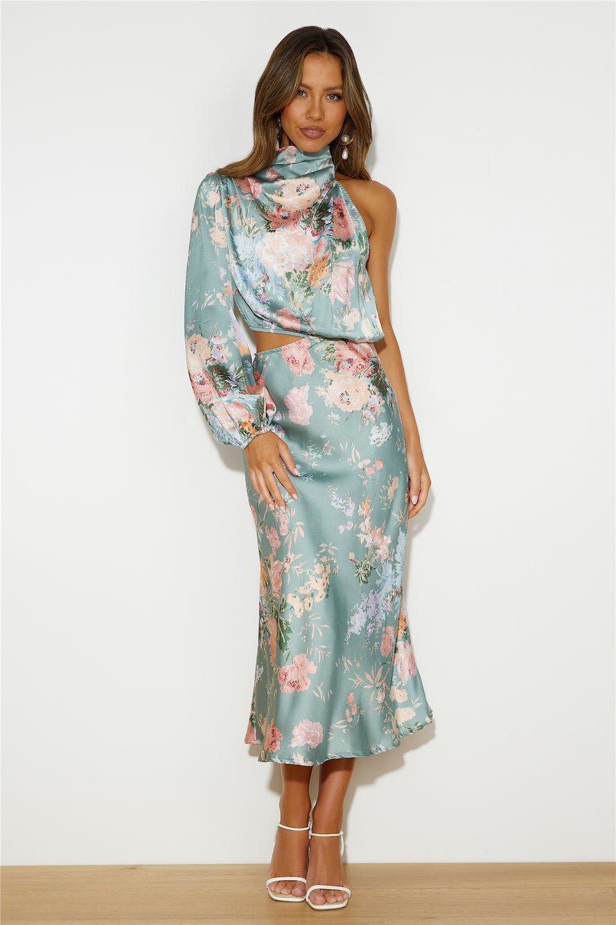 Everything You Need Midi Dress Sage