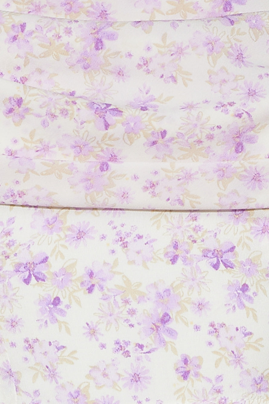 Island Escape Crop Top Purple
