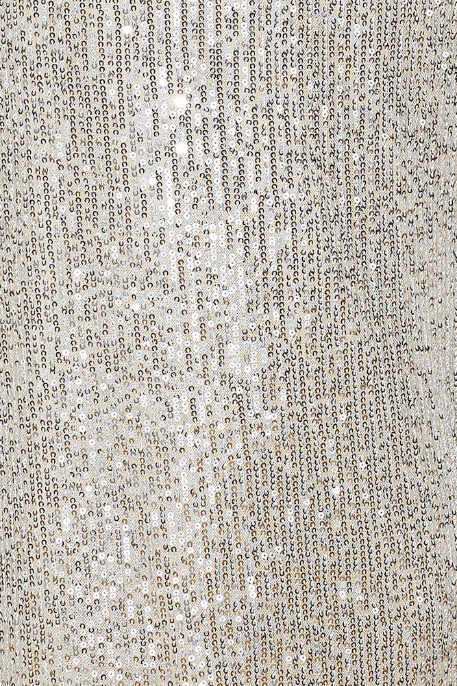 All Eyes On Her Sequin Midi Dress Silver