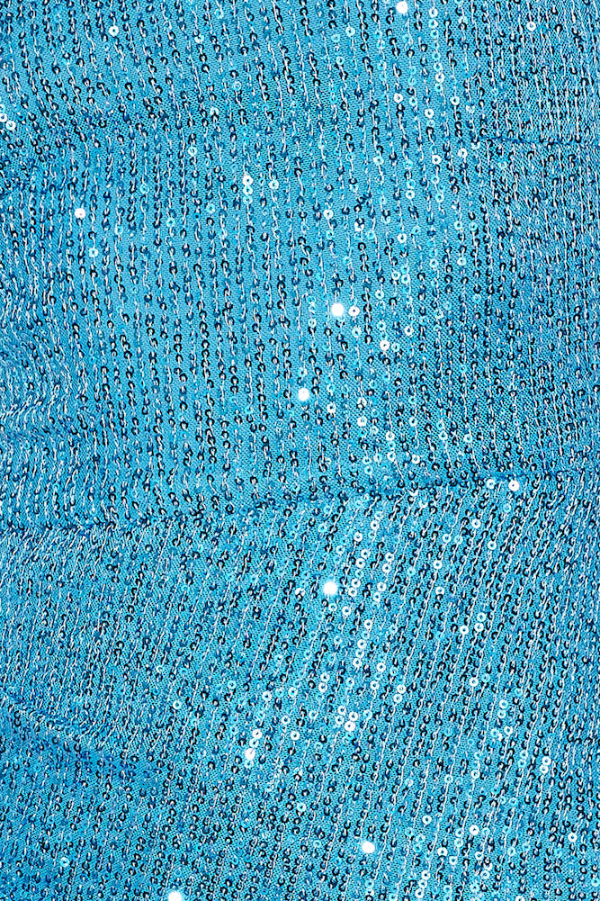 Glamourpuss Sequin Mini Dress Blue