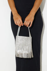 Dripping Diamonds Bag Silver