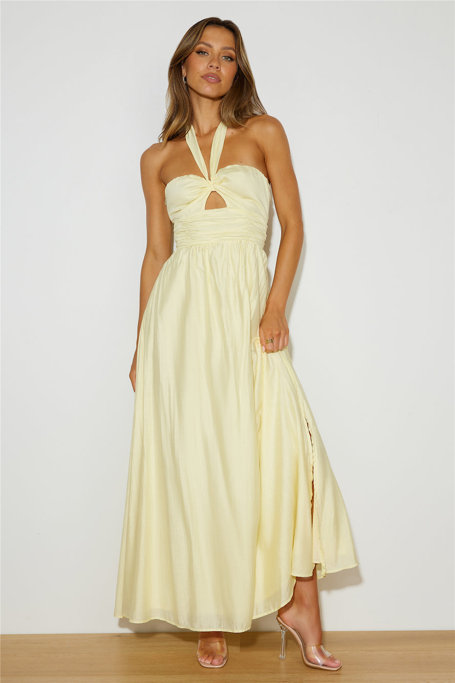 Coconut Island Maxi Dress Yellow