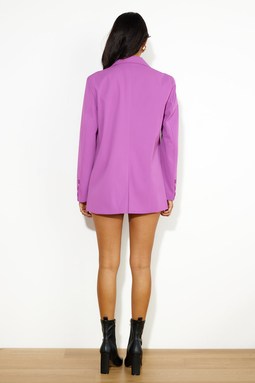 All The Hype Blazer Purple