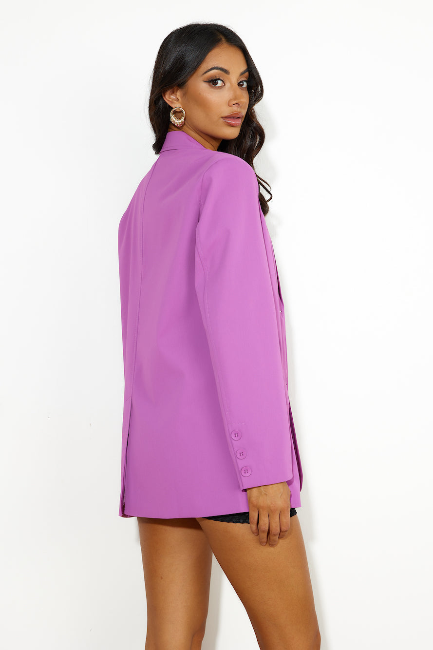 All The Hype Blazer Purple