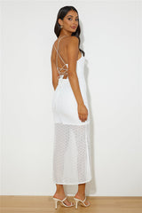 Daisy Bloom Maxi Dress White