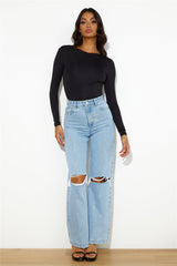 ABRAND A 94 High & Wide Estella Jeans Organic Light Blue