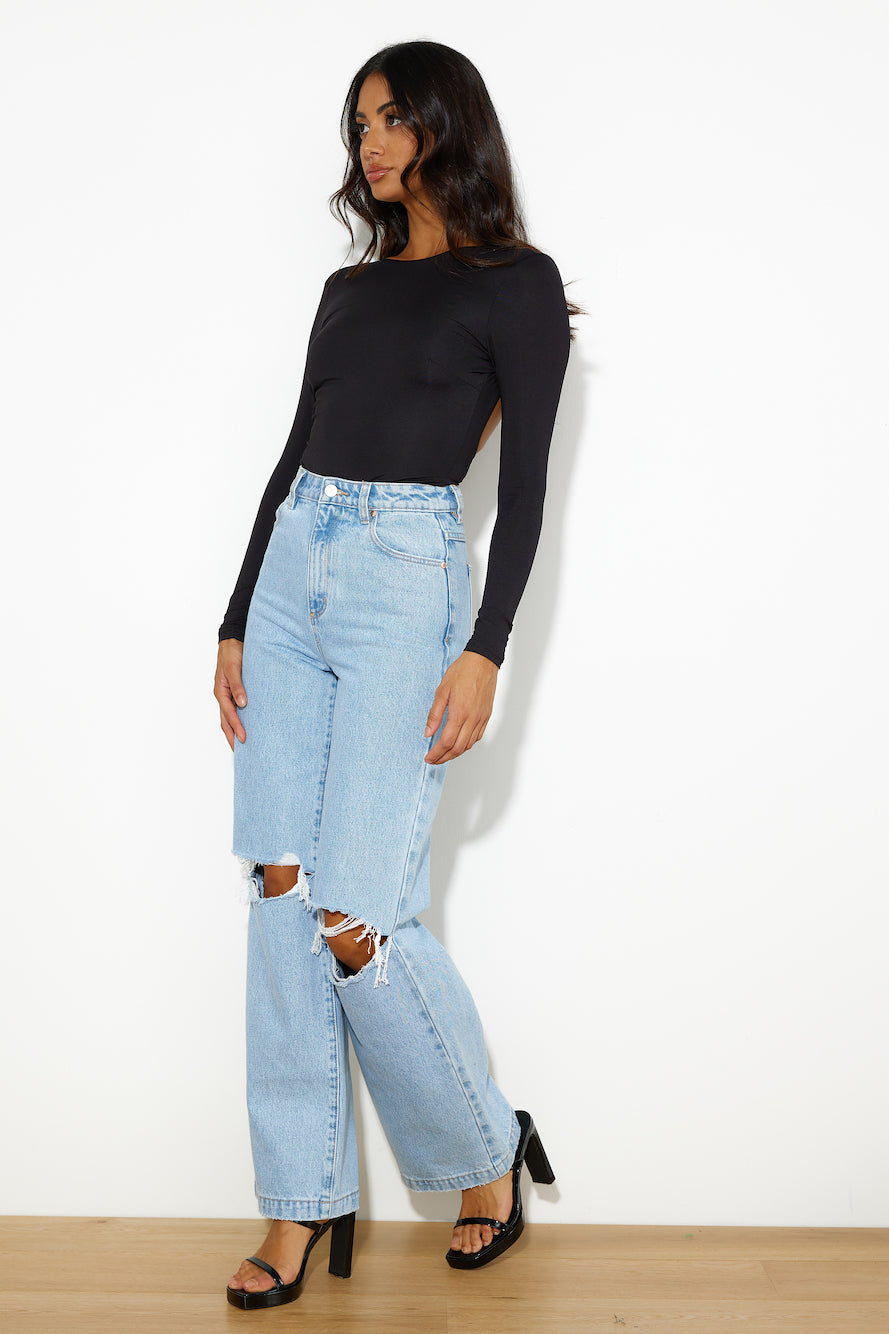 ABRAND A 94 High & Wide Estella Jeans Organic Light Blue