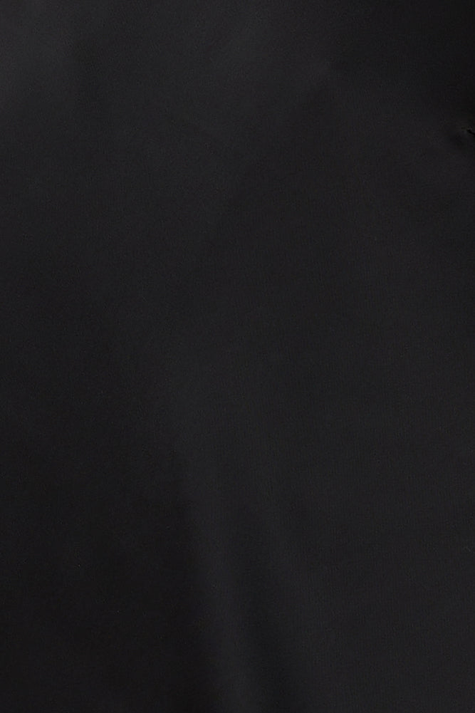 Impressive Style Satin Mini Dress Black