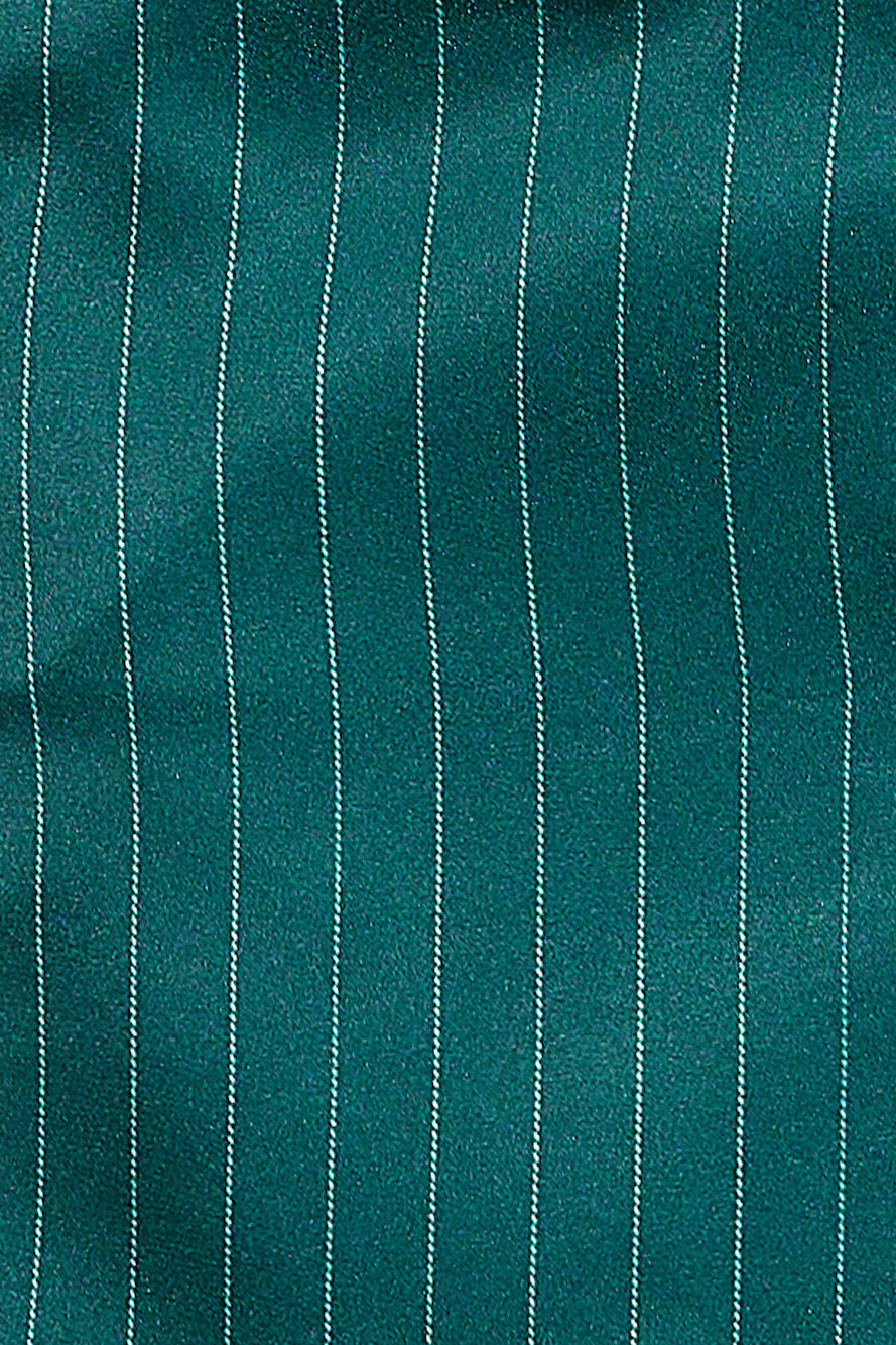 LIONESS Sevigny Mini Dress Green Pinstripe