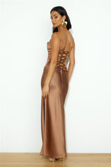LIONESS Devon Maxi Skirt Russet