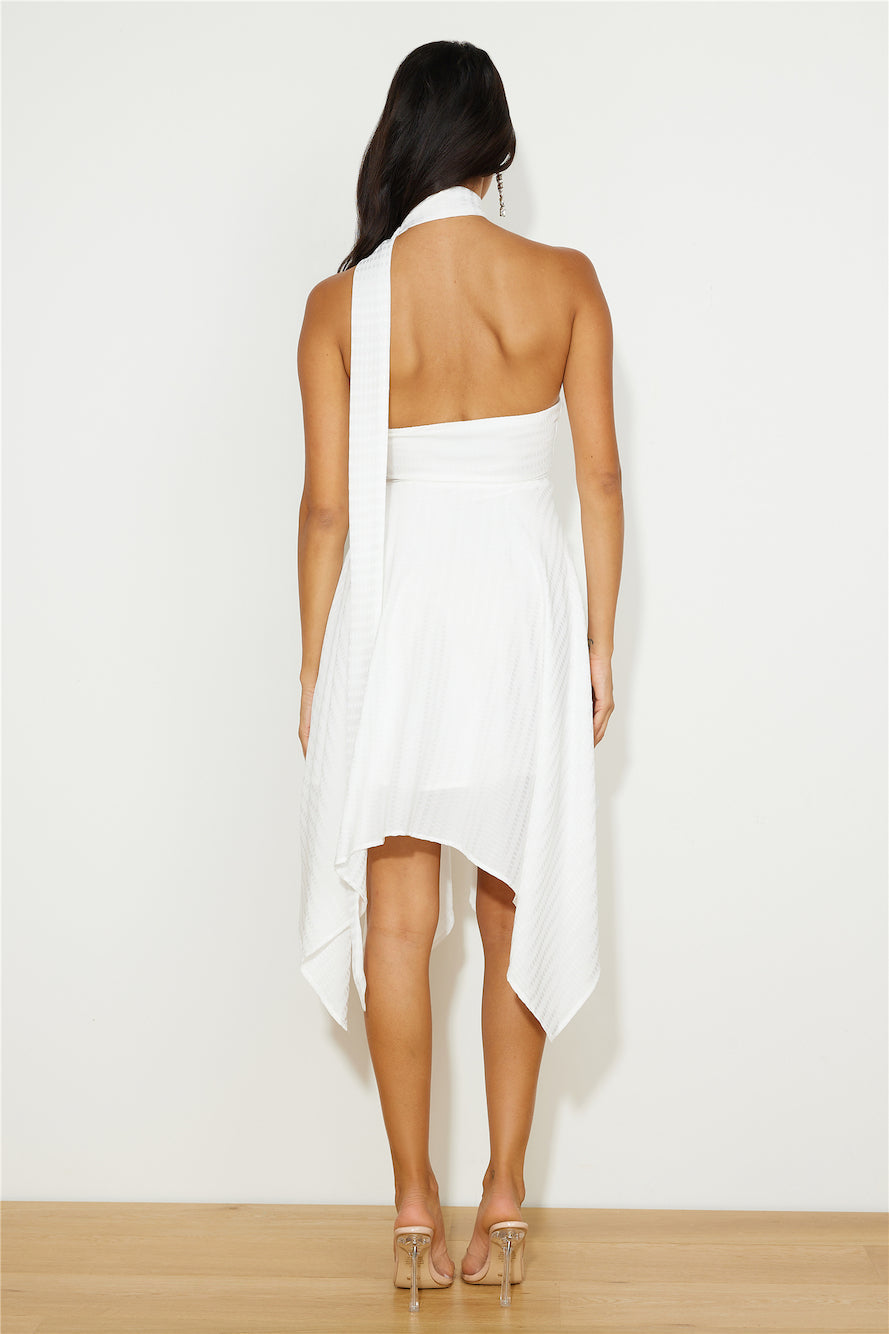 Festive Feeling Midi Dress White