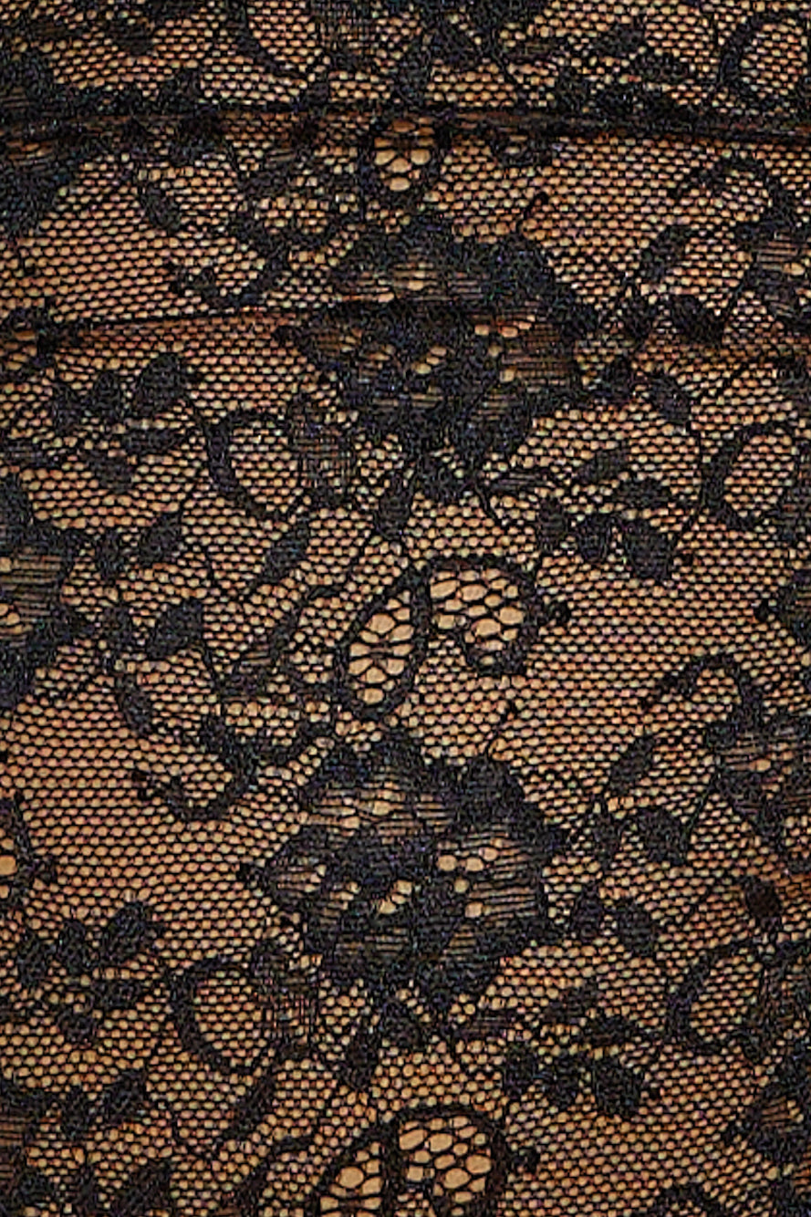 LIONESS Beguile Lace Top Onyx