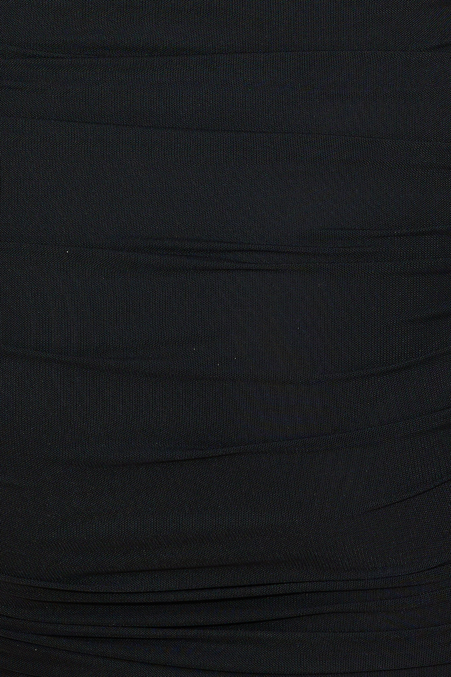Party Girl Vibes Mesh Mini Dress Black