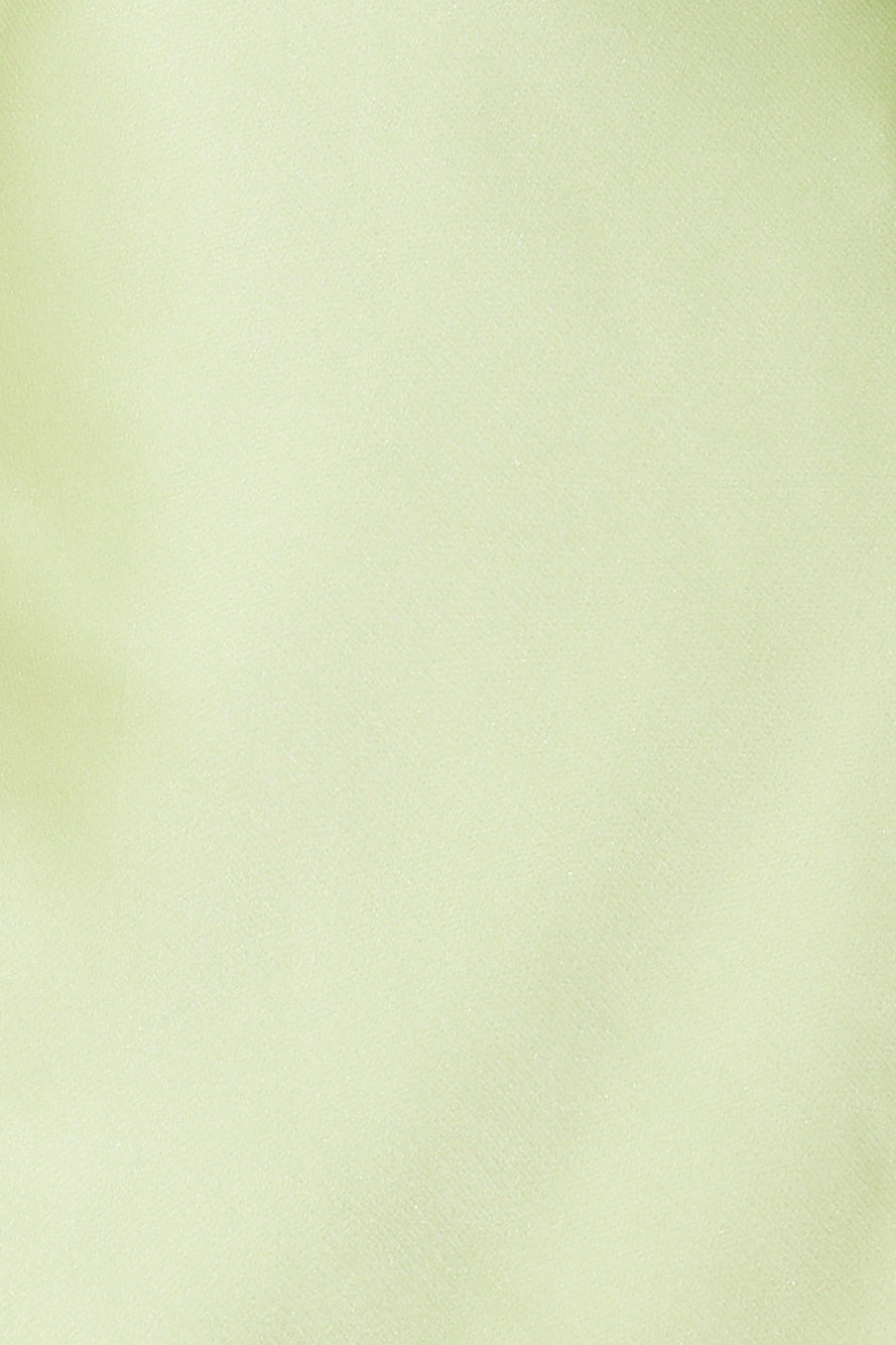 Blooming Confidence Satin Mini Dress Lime