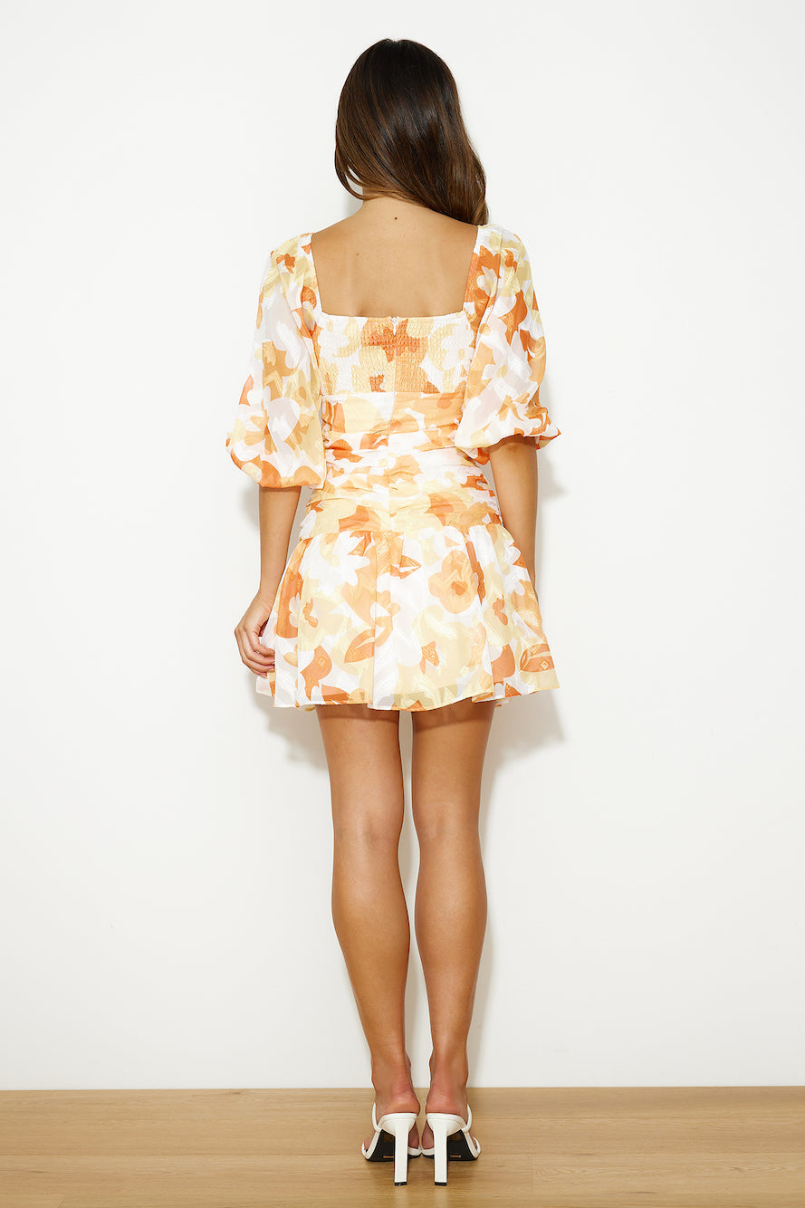 Feelings For You Mini Dress Orange
