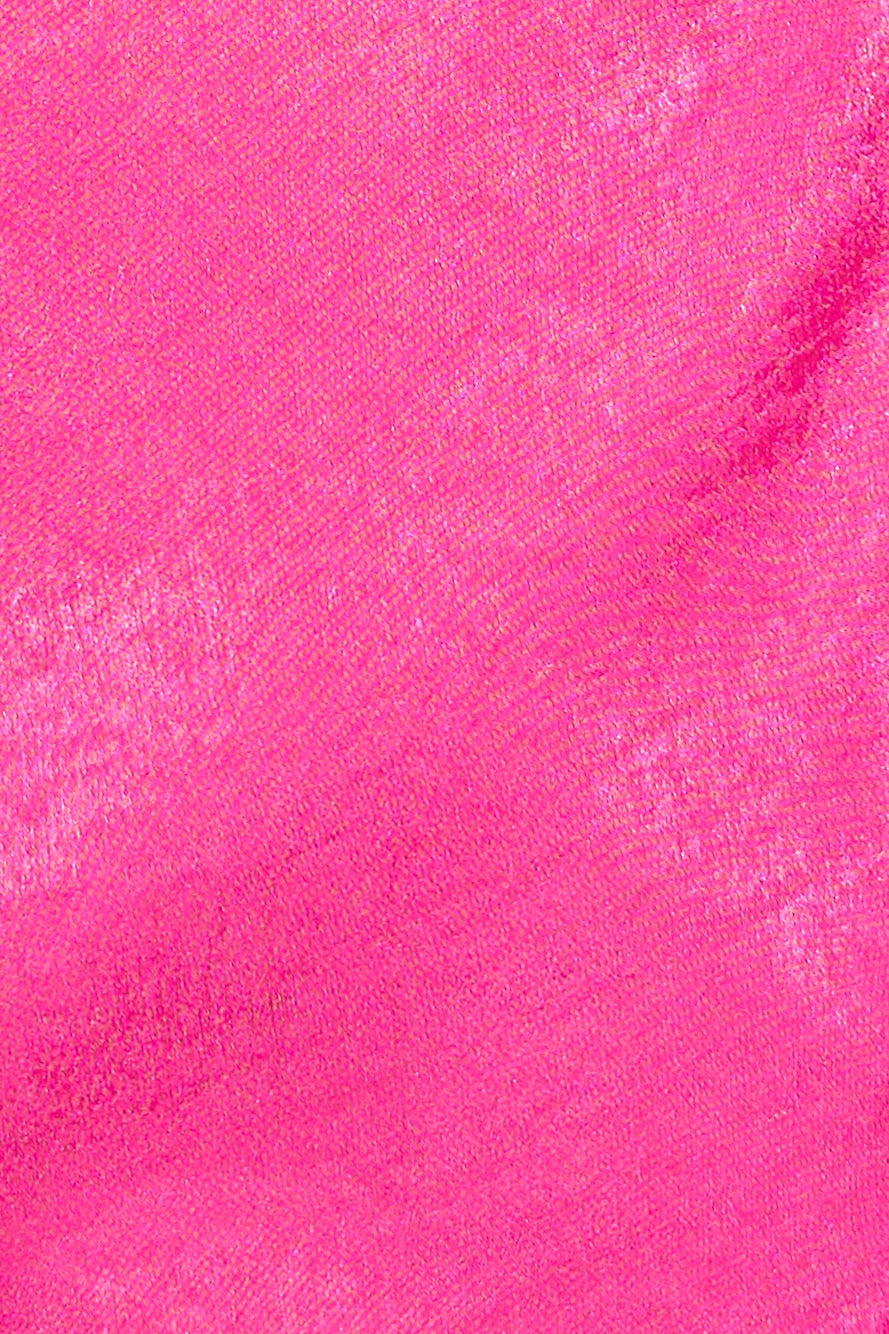 Nights In Silk Satin Crop Top Hot Pink
