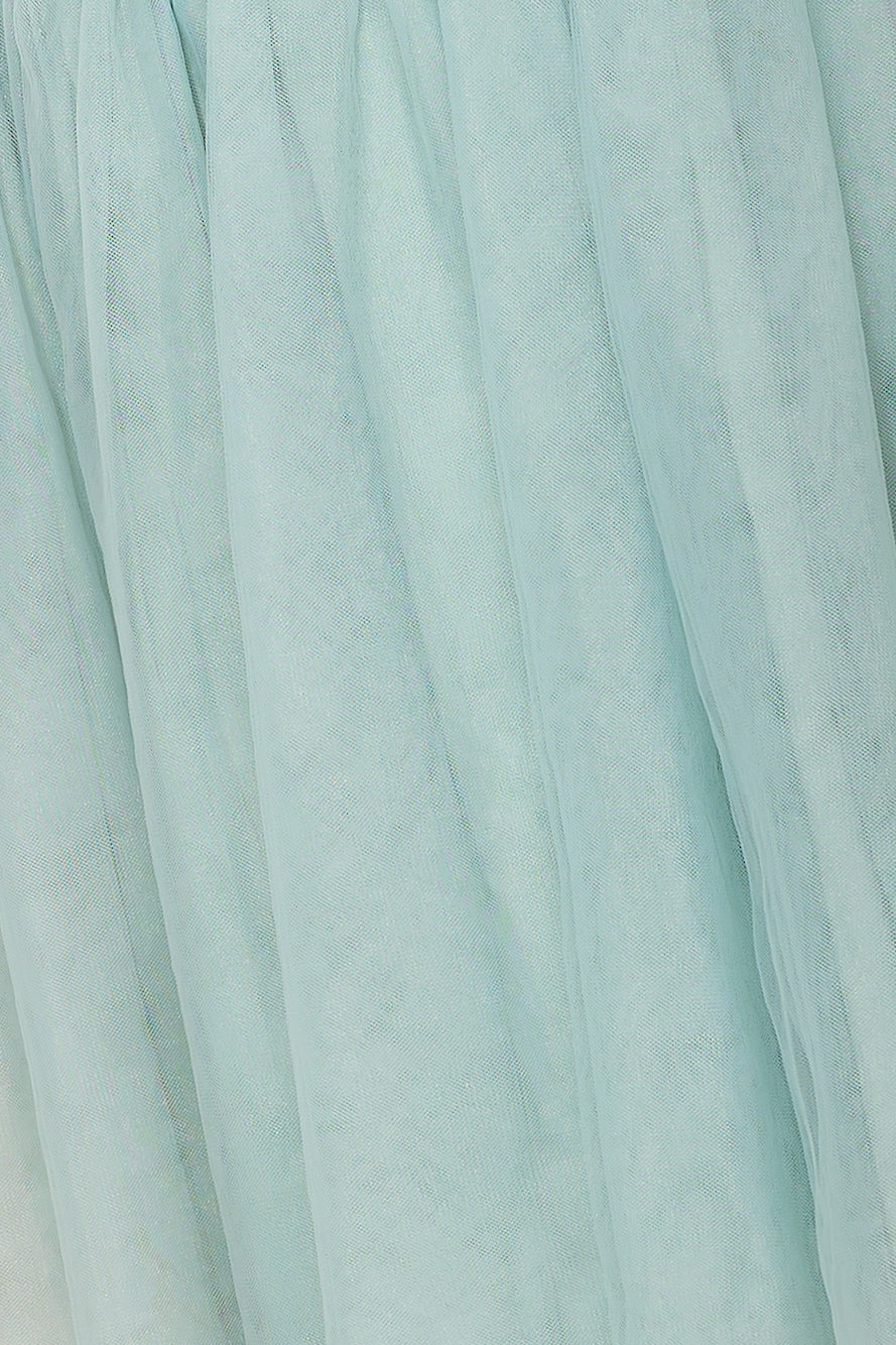 Dream Tulle Mini Dress Sage
