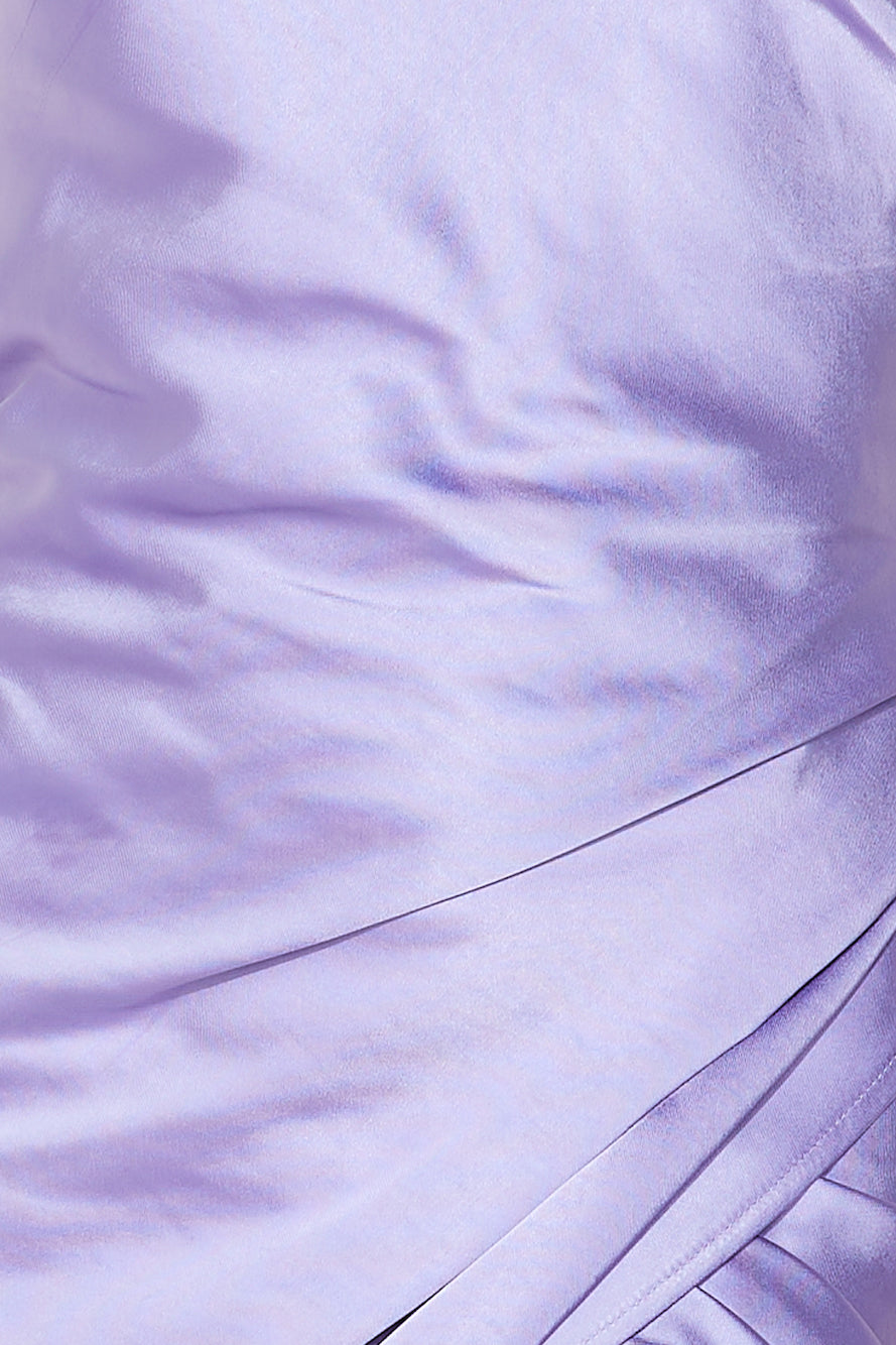 Light Minds Satin Midi Dress Lilac