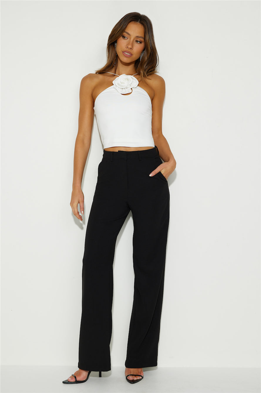 Nights Of Cocktails Crop Top White