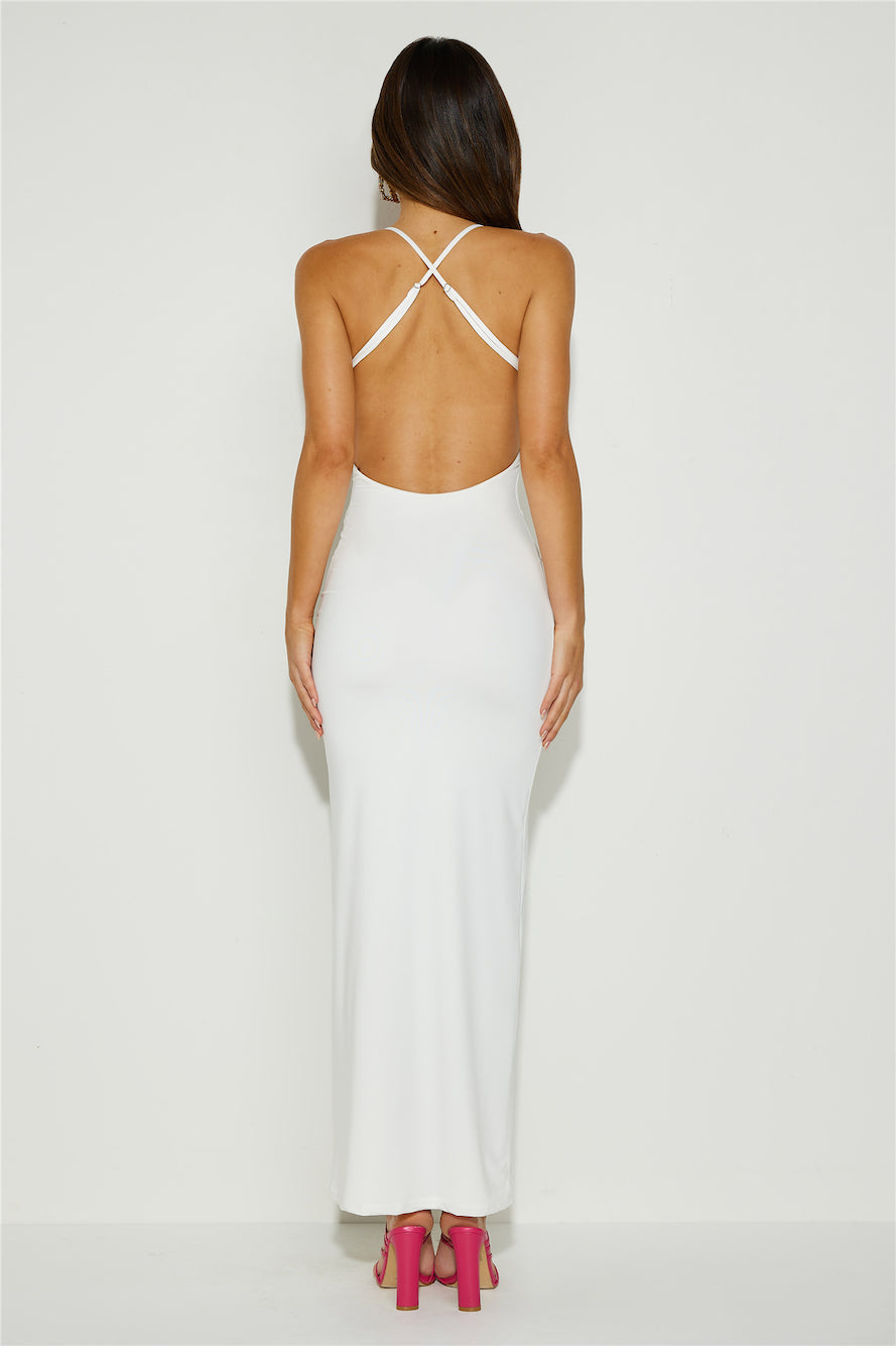 Out of the Ordinary Maxi Dress White