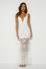 Choose Style Lace Maxi Dress White