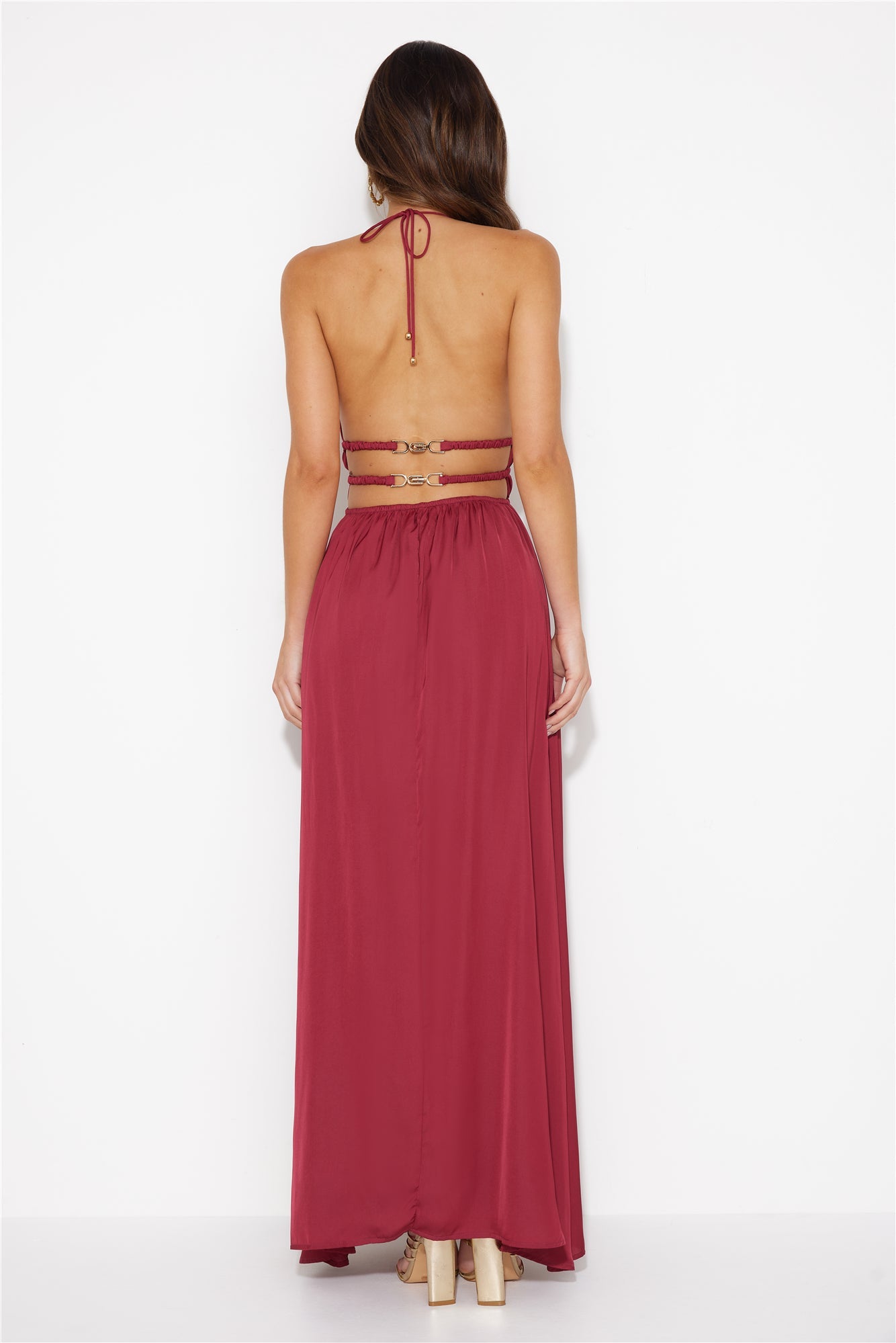 In The Maldives Maxi Dress Wine