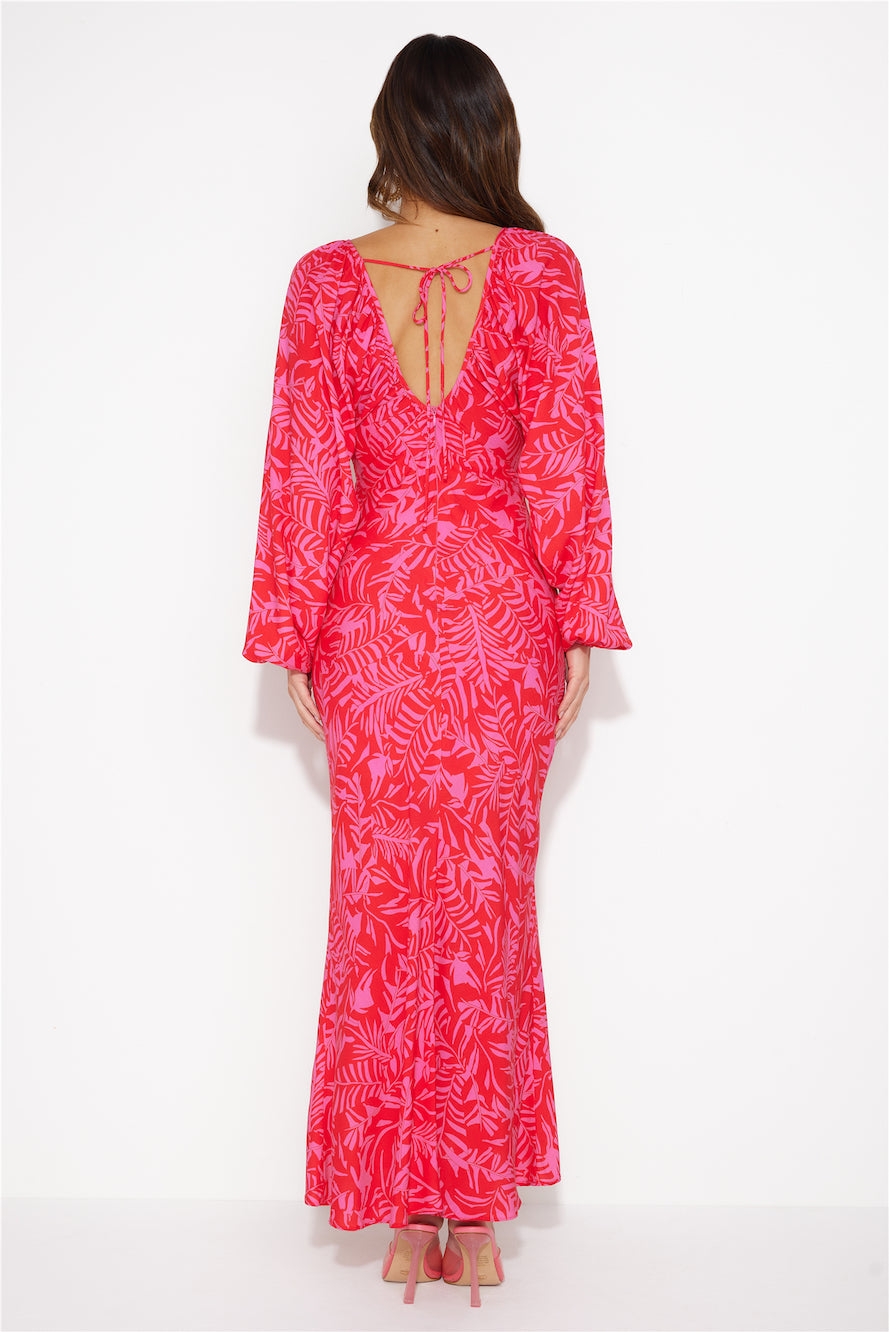 Head Turner Maxi Dress Pink