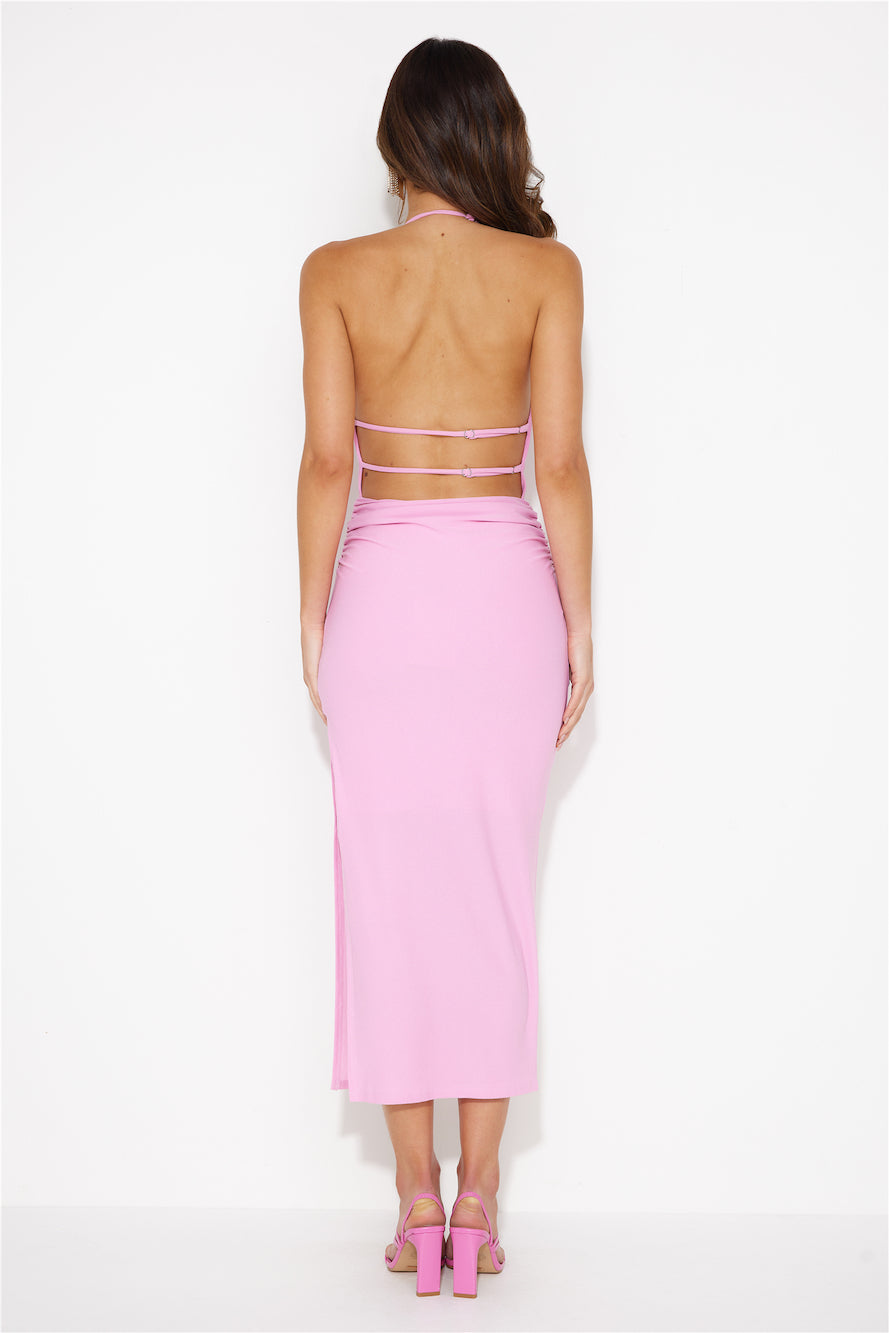 Inspired Ambitions Midi Dress Pink
