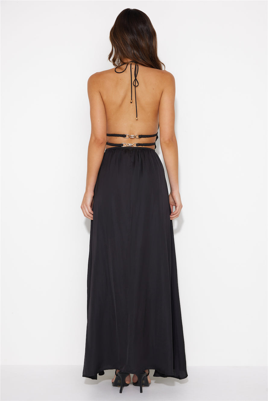 In The Maldives Maxi Dress Black