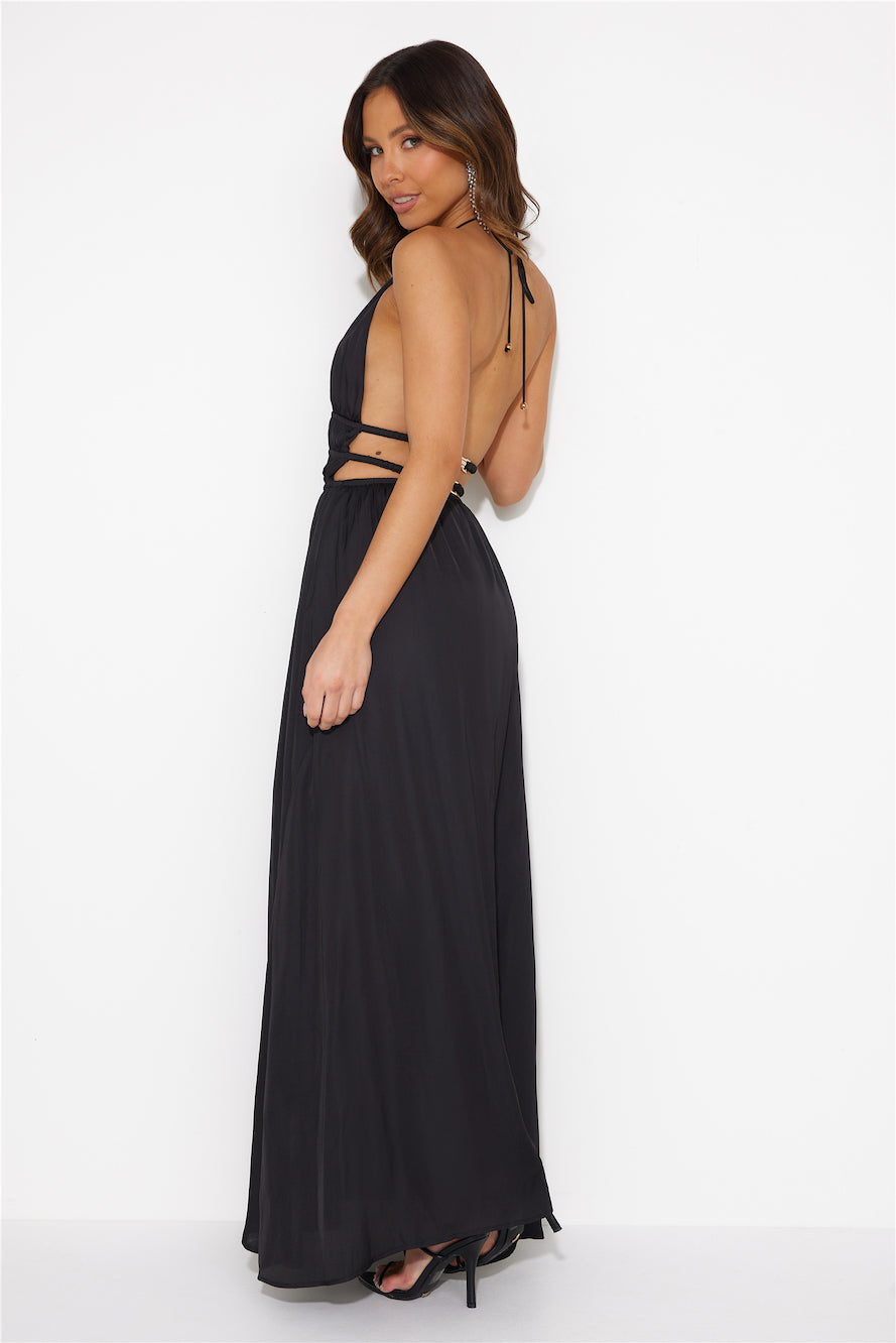 In The Maldives Maxi Dress Black
