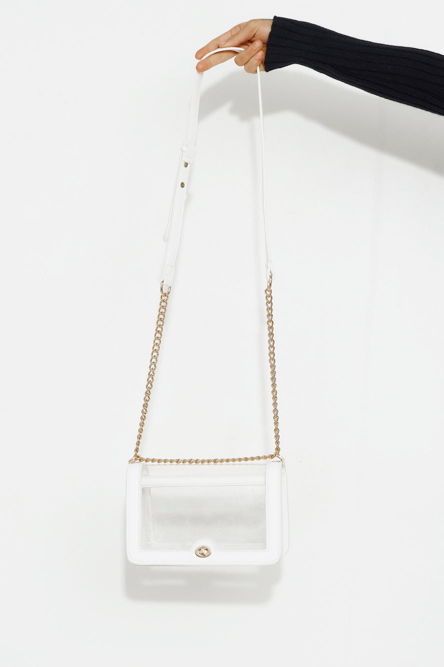 BILLINI Cara Cross Body Bag White Clear