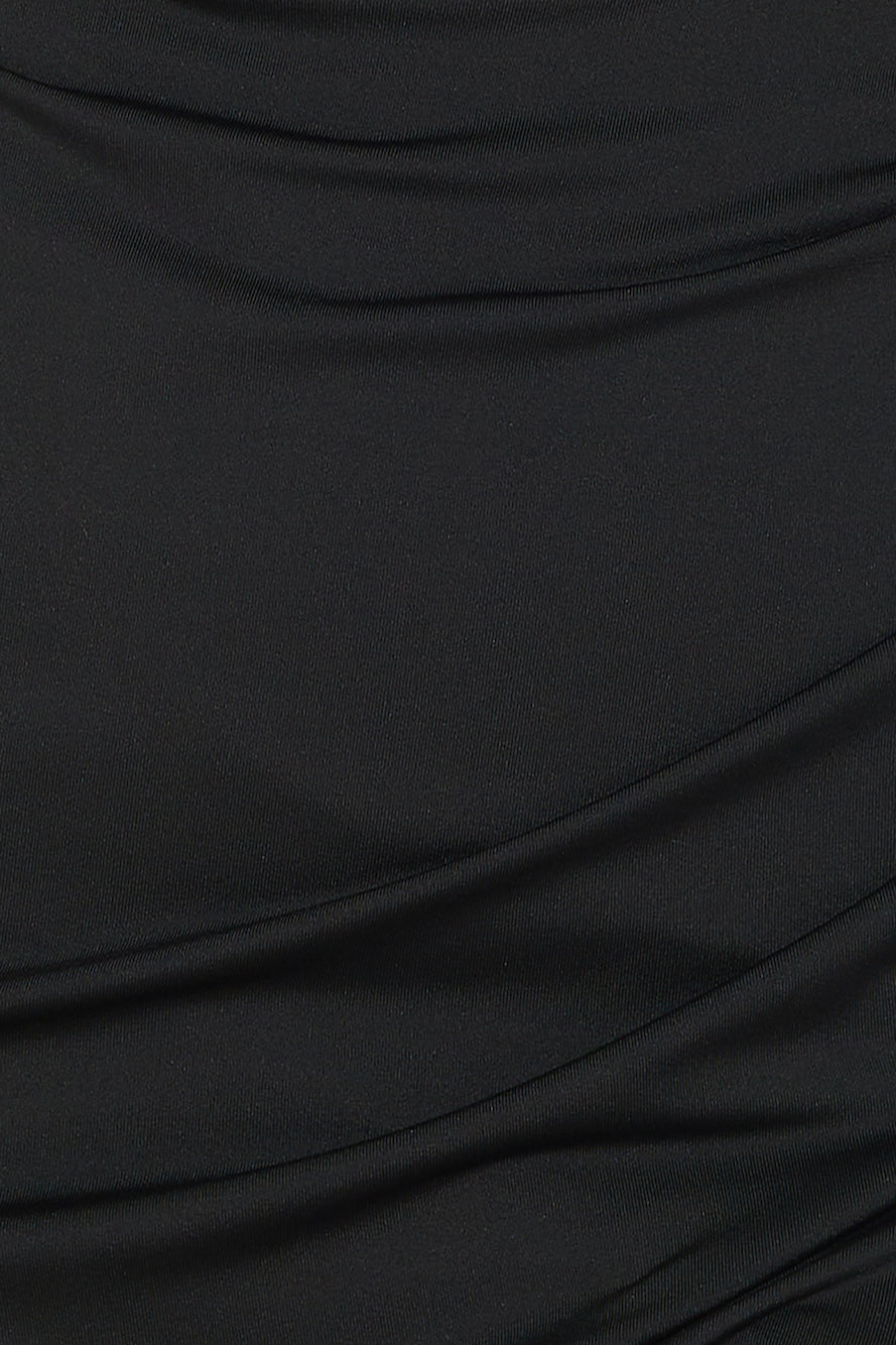 Fitted For You Maxi Dress Black