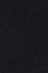 Heated Love Ribbed Midi Skirt Black