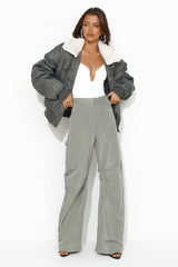 LIONESS Carla Puffer Jacket Ash