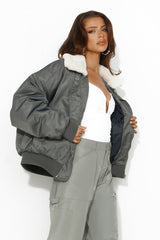 LIONESS Carla Puffer Jacket Ash
