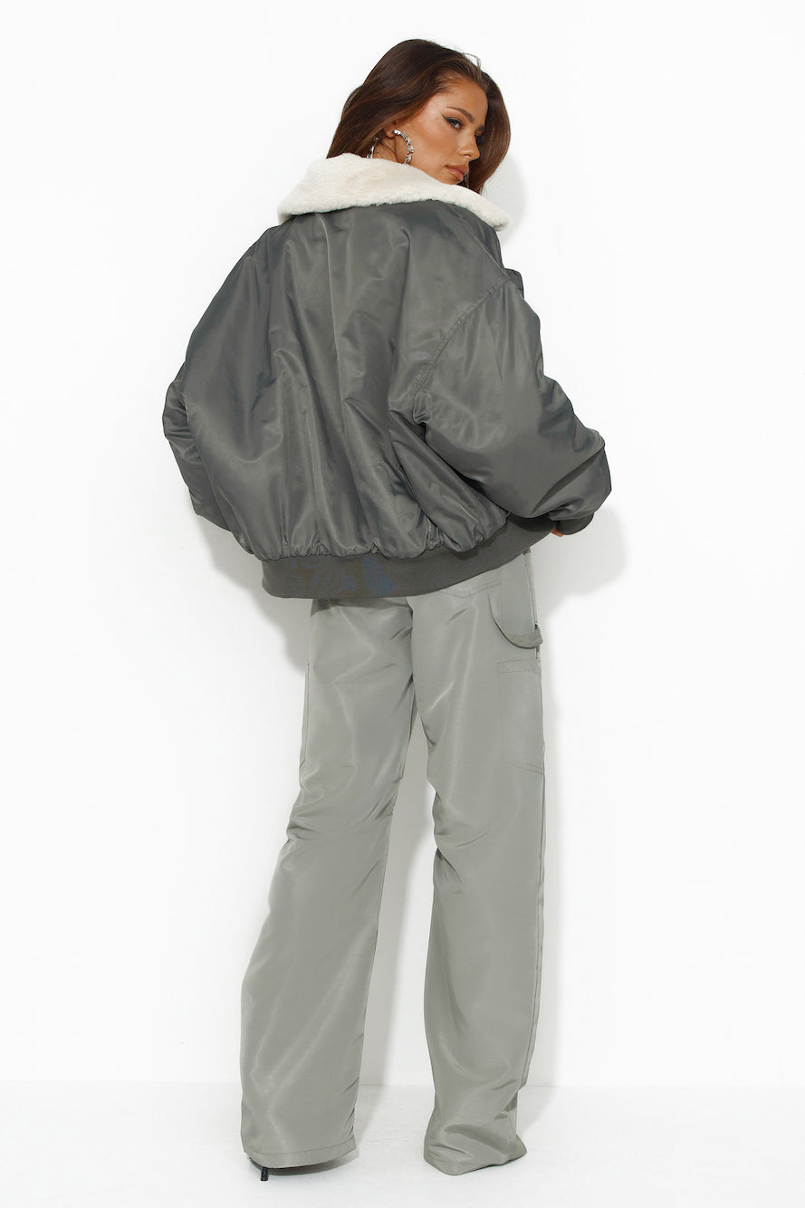 LIONESS Carla Puffer Jacket Ash