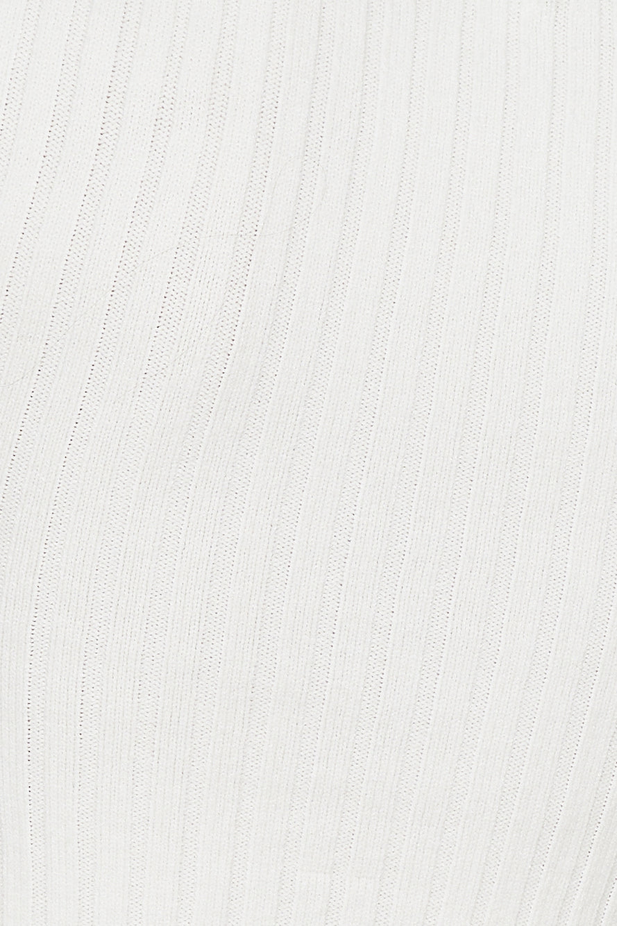 Girls' Time Ribbed Top White