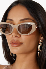 BANBE The Adriana Sunglasses Latte Latte Fade