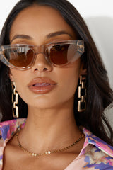 BANBE The Goulart Sunglasses Sheer Coffee