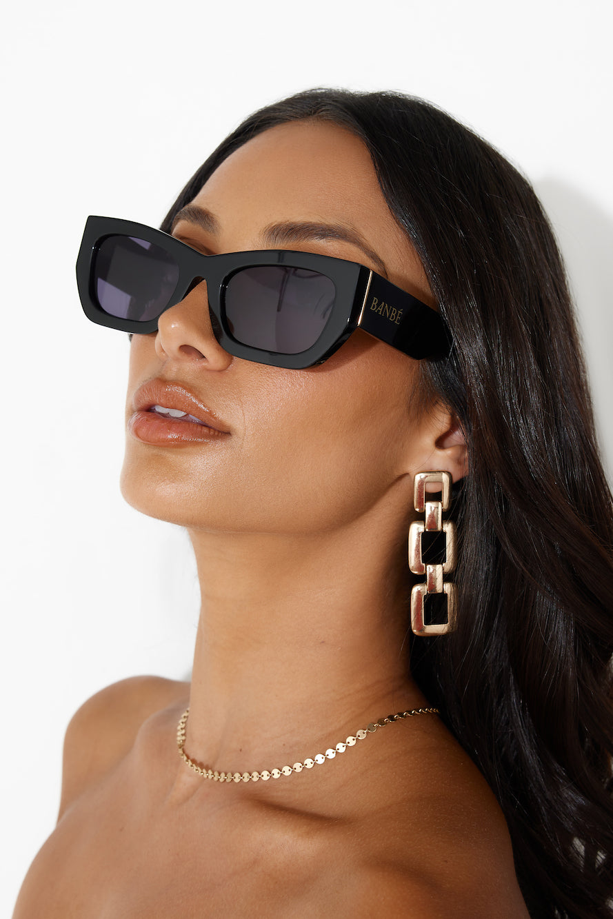 BANBE The Iman Sunglasses Black Jet