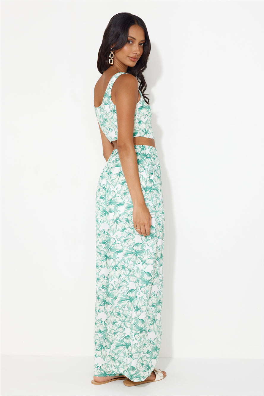 Island Tree Breeze Crop Top Green