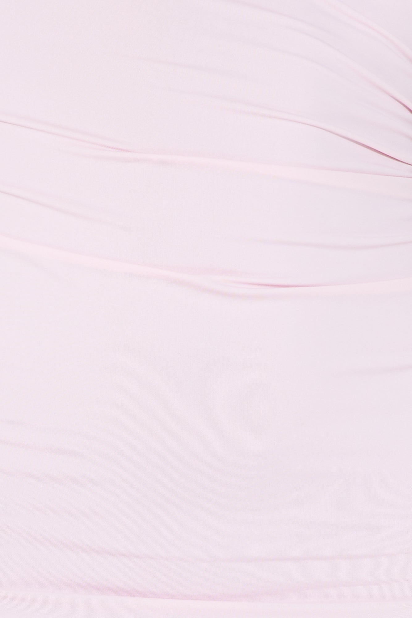 HELLO MOLLY All The Frills Strapless Midi Dress Light Pink