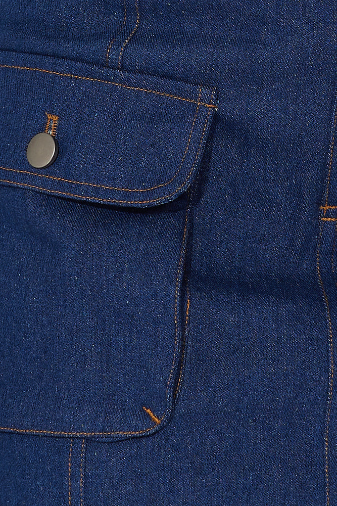 In New York Denim Mini Skirt Denim
