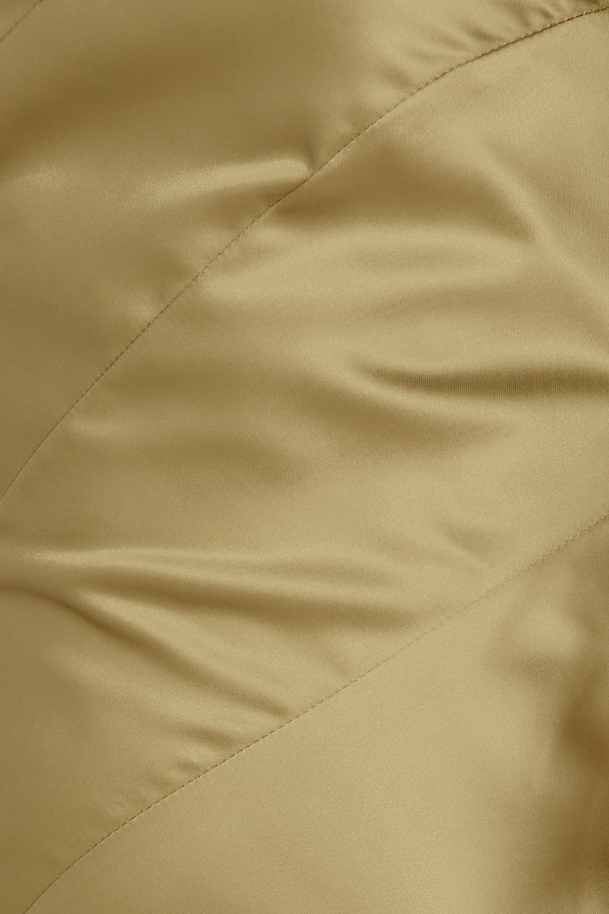 Glistening Star Satin Maxi Dress Olive