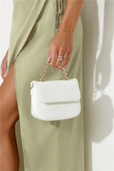 BILLINI Allaiah Handle Bag White Patent Croc